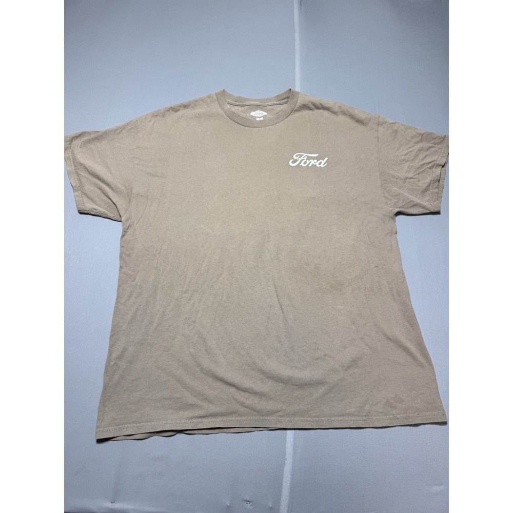 Vintage Official Ford Branco Short Sleeve T-shirt Brown‎ Size XL